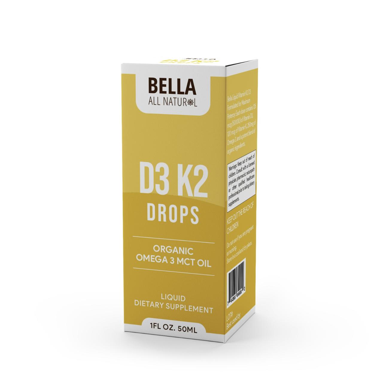 D3 K2 Drops Organic Omega 3 MCT Oil