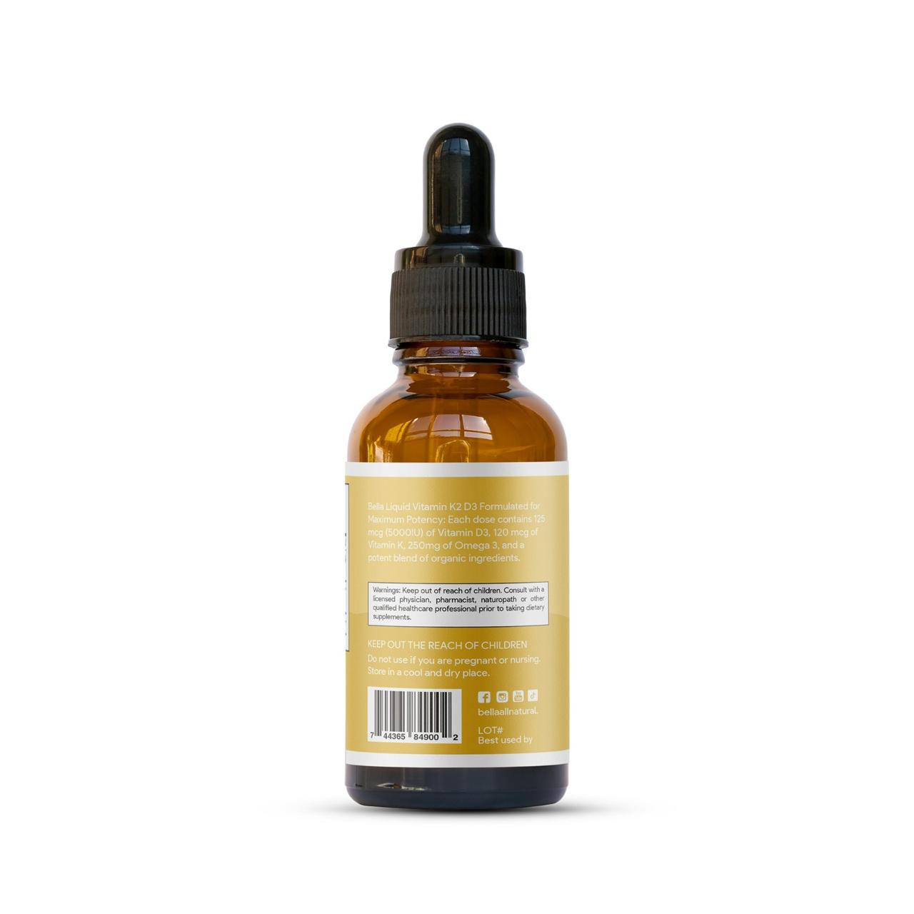 D3 K2 Drops Organic Omega 3 MCT Oil